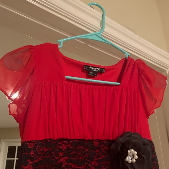 Red Girls Formal Dress - Picture 6 of 6